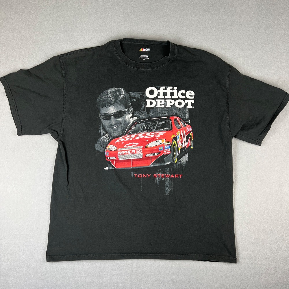 Tony Stewart‎ NASCAR T Shirt Mens 2XL Black Old Spice #14 Car Racing 2009